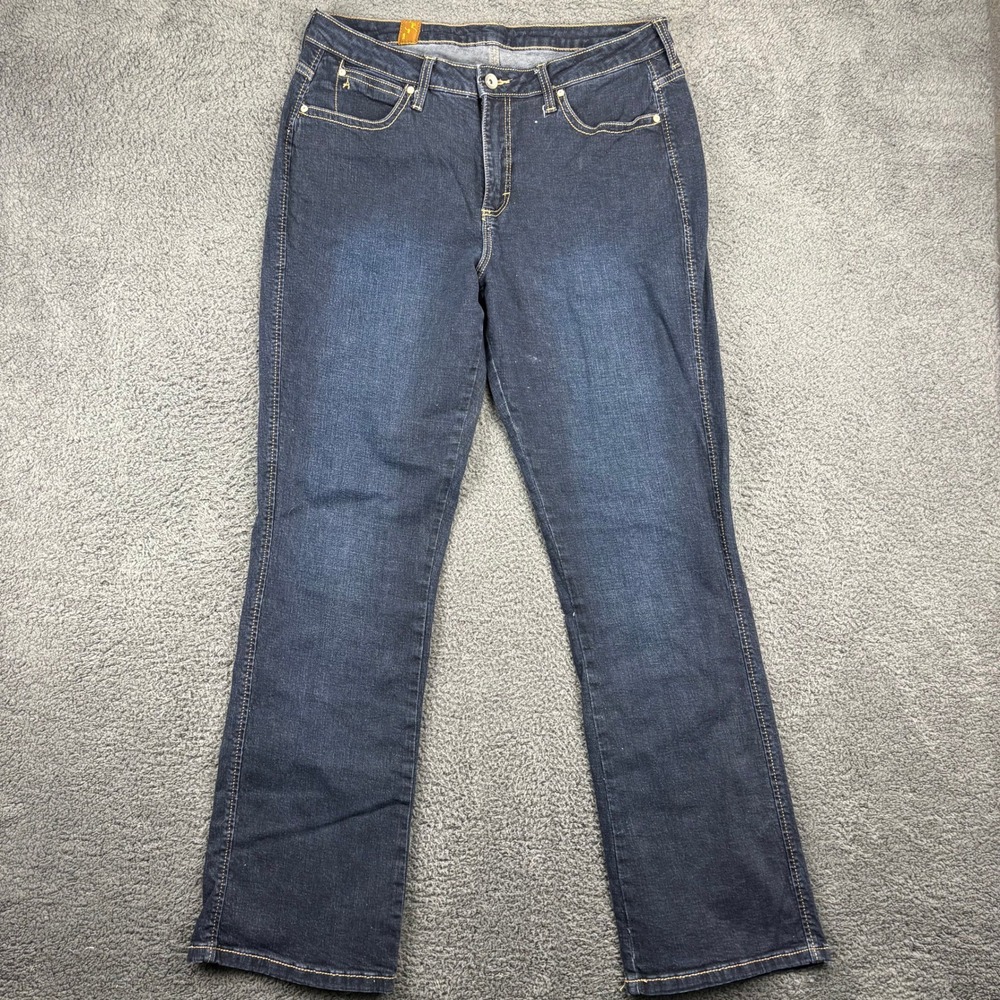 Straight Leg Women's Jeans in Dark Blue